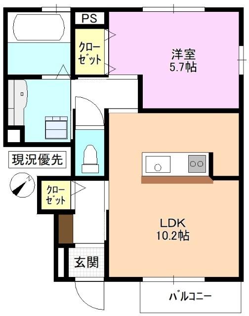 レウニール宮前 間取り図画像