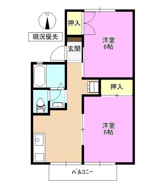 北条グリーンヒルズ　A棟 間取り図画像