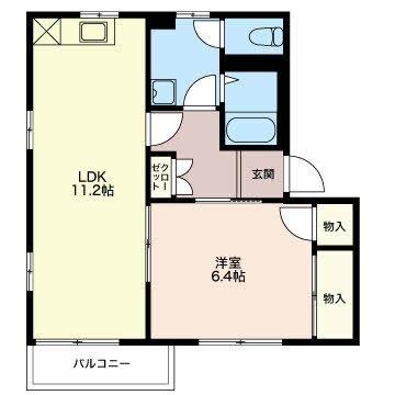 フレグランスたけくらＤ 間取り図画像