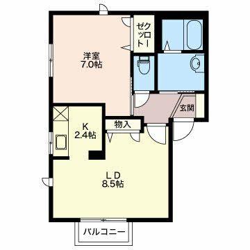 クレスコ 間取り図画像