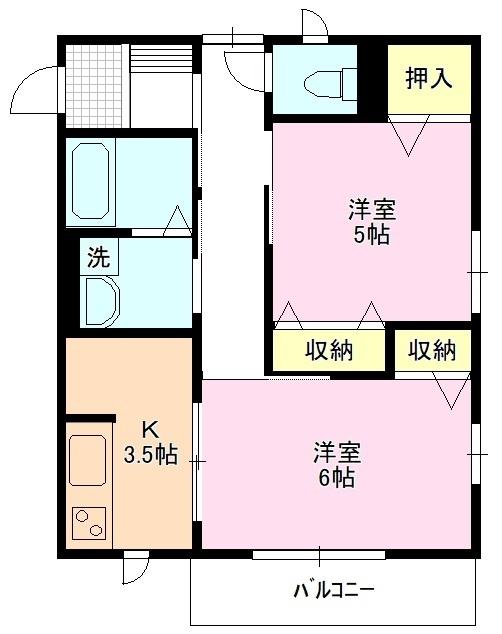 エスポワール鐘ヶ瀬 間取り図画像