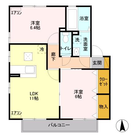 リビングタウン佐久平（A102） 間取り図画像