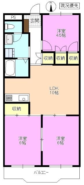 マンションリプル 間取り図画像