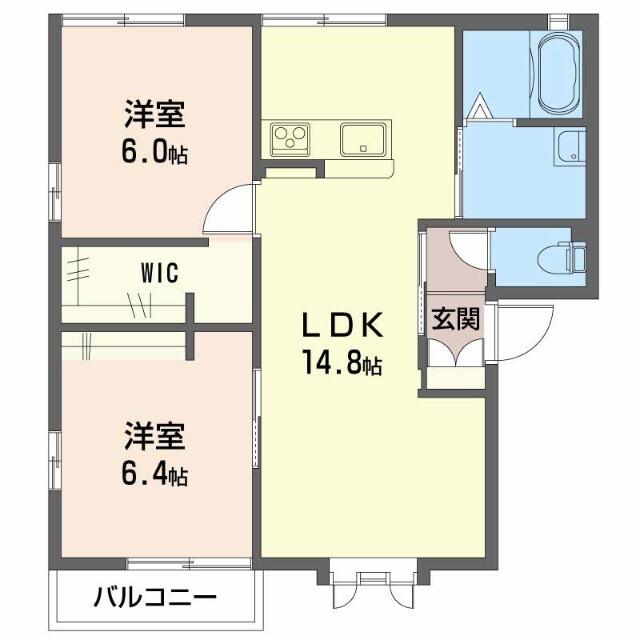 プルミエール桐原　Ａ棟 間取り図画像