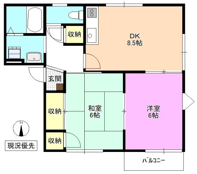 フレグランス南松本 間取り図画像