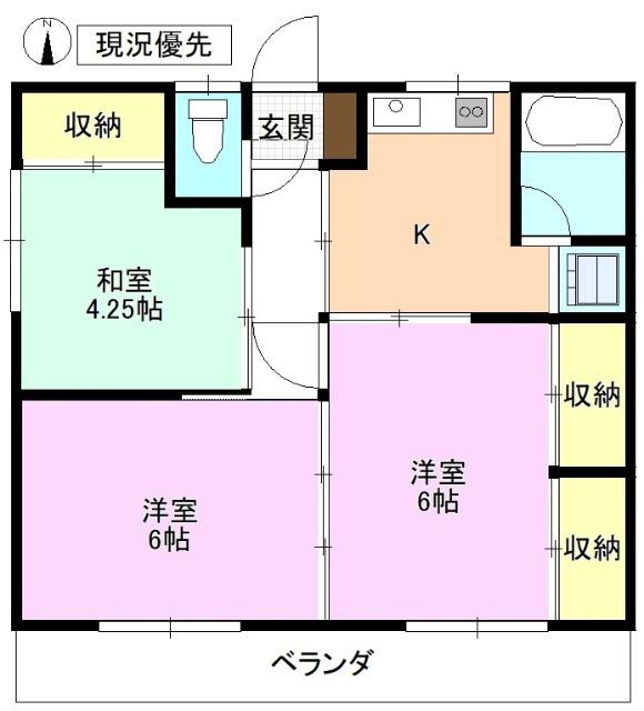 ラフォーレ国分 間取り図画像