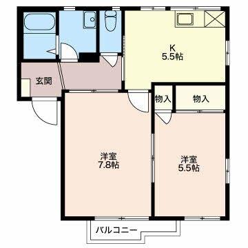 ＴＯＷＮＹ城山 間取り図画像