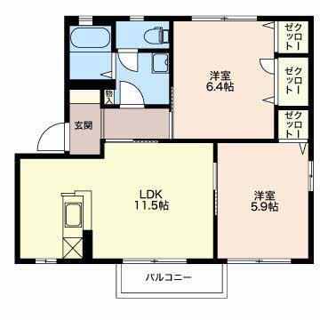 プランドールＡ 間取り図画像