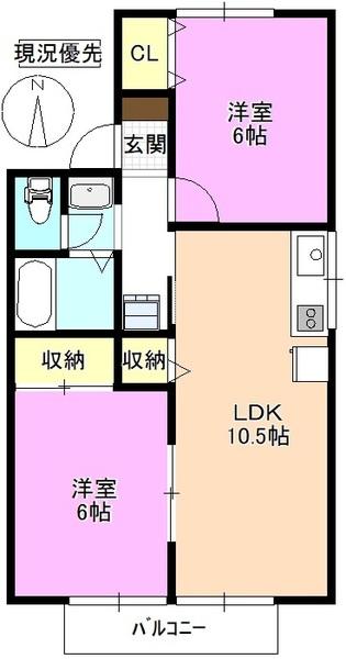 メゾングランパス 間取り図画像
