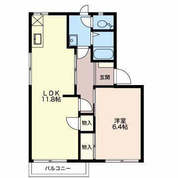ラプラス稲田　Ｎ棟 間取り図画像