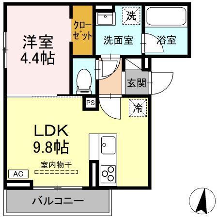 ヴィエント（302） 間取り図画像