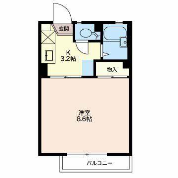 ベルメゾン南俣 間取り図画像