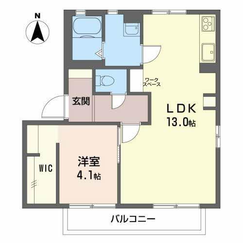 ディアスシンシア　A棟 間取り図画像