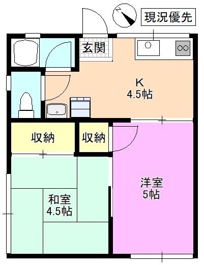 コーポのぞみ 間取り図画像