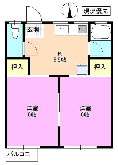 プレール征矢野 間取り図画像