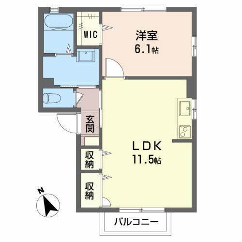 ディアスぐれーぷＢ 間取り図画像