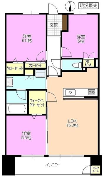 サーパス松本深志 間取り図画像