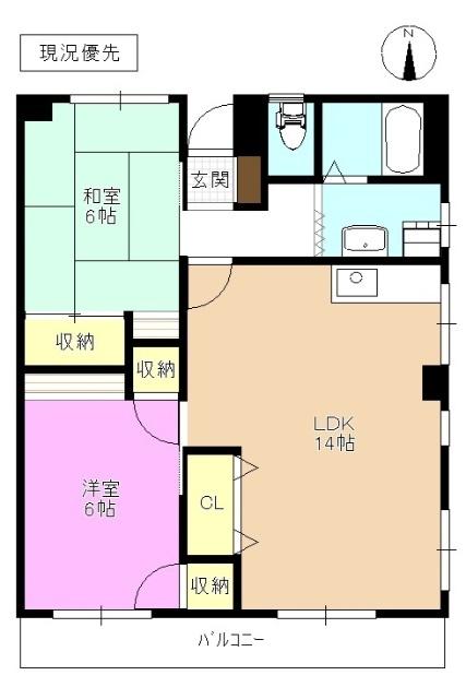 コーポ辰巳 間取り図画像