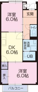 Ｓｕｒｐｌｕｓ　Ｔｗｏマーベラス９５ 間取り図画像
