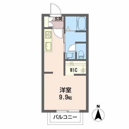 ディアス巾下　Ｂ 間取り図画像