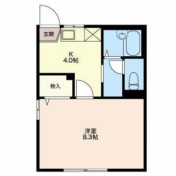 フレグランス　あすかＢ 間取り図画像