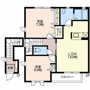 ディアライトＡ 間取り図画像