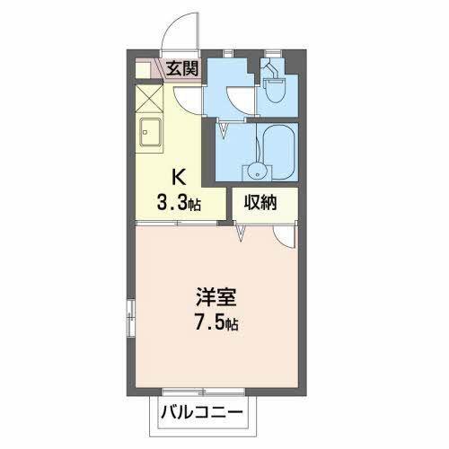 ディアス杏里Ｂ 間取り図画像