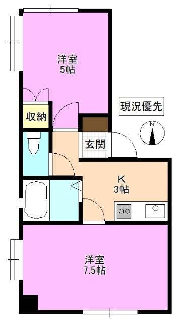 カーザ・ビアンカ 間取り図画像