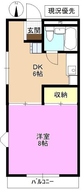 プチメゾン栗田 間取り図画像