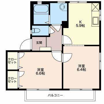ラフィーネ栗田　S棟 間取り図画像
