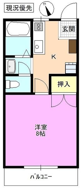 郵ハイツ平田 間取り図画像