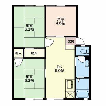 サンビレッジ赤羽Ａ 間取り図画像