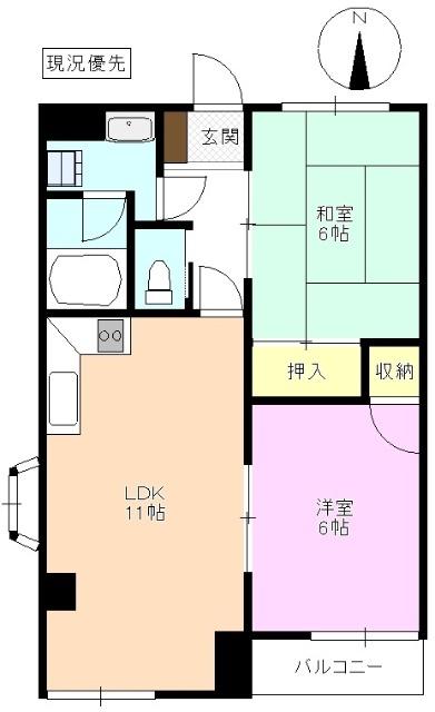 エクセルハウス一番館 間取り図画像