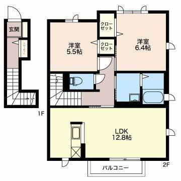 プリマタウンＢ 間取り図画像