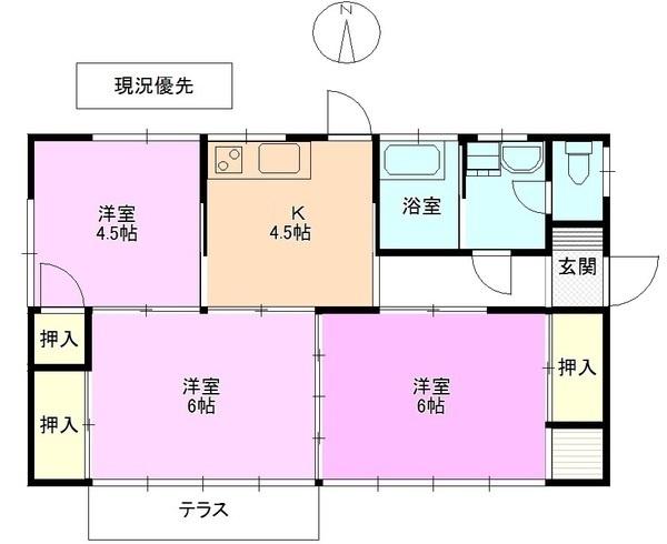 長野市大字北尾張部一戸建 間取り図画像