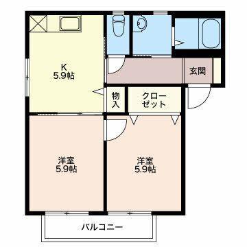 カーサヴィエント 間取り図画像