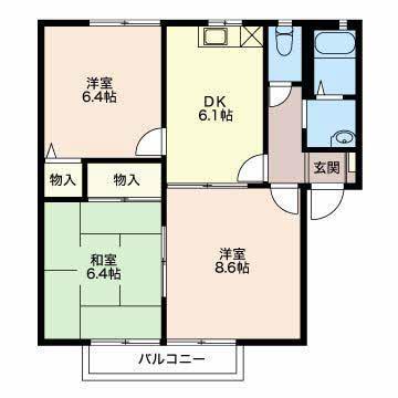 グランドディアス 間取り図画像