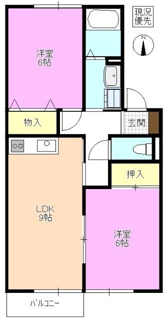 エスポワール高山 間取り図画像
