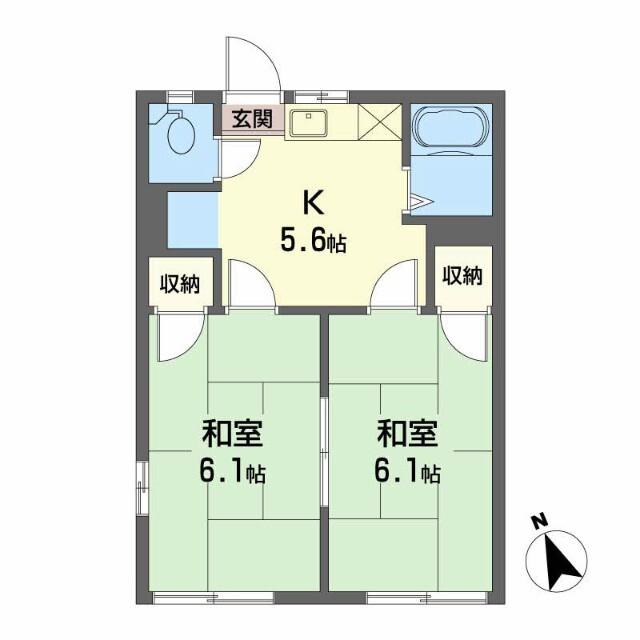 嶋田ハイツ 間取り図画像