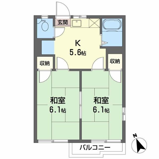 嶋田ハイツ 間取り図画像