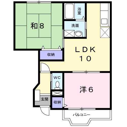 ドミールシャルマン　Ａ（102） 間取り図画像
