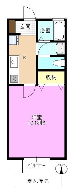 アパルト長野Ⅴ 間取り図画像