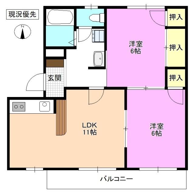 フレグランスＡ・Ｋ 間取り図画像