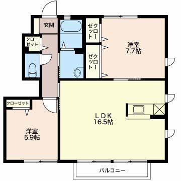 シャルマンカーサN 間取り図画像