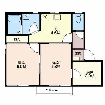 フレグランス　あすか 間取り図画像