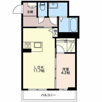 ベレオ西長野 間取り図画像