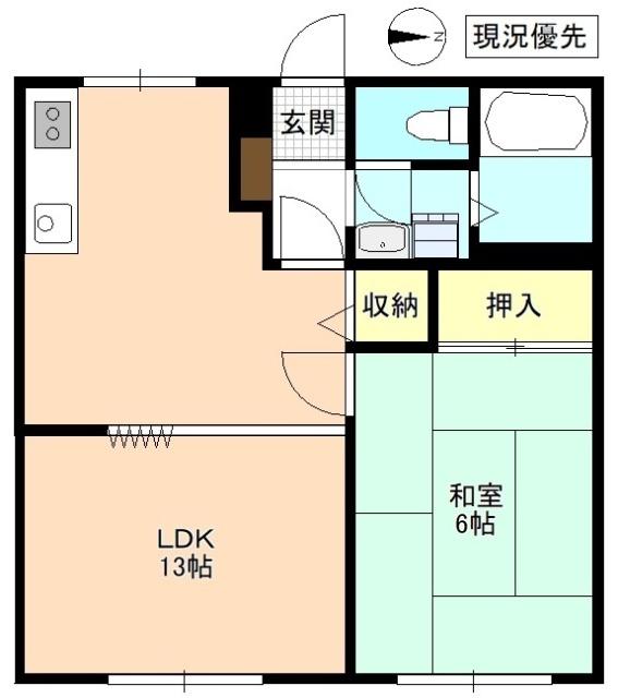パナハイツグリーンセヴン 間取り図画像
