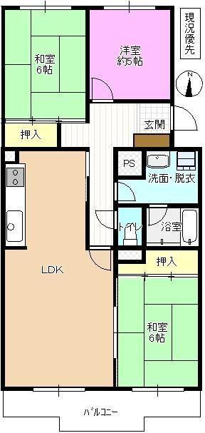 写真は別のお部屋です