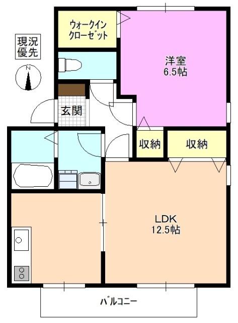 クレール南浅間 間取り図画像