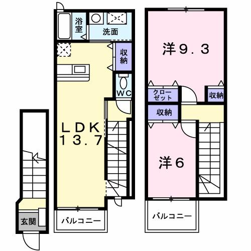 カーサグランデ（206） 間取り図画像